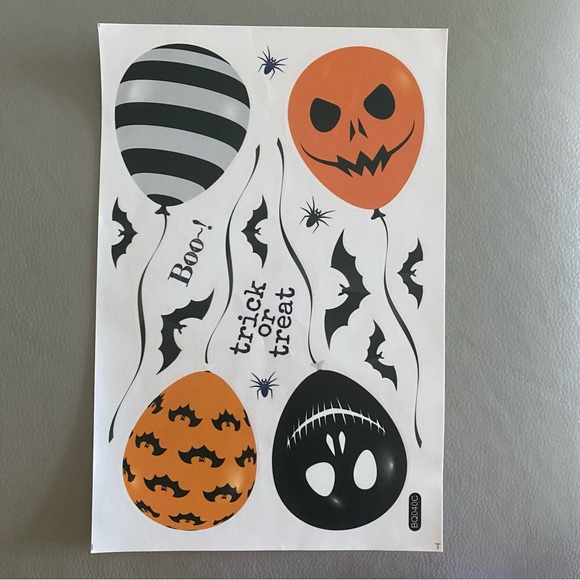 Halloween window clings stickers 6 sheets 12x8” - Picture 5 of 7